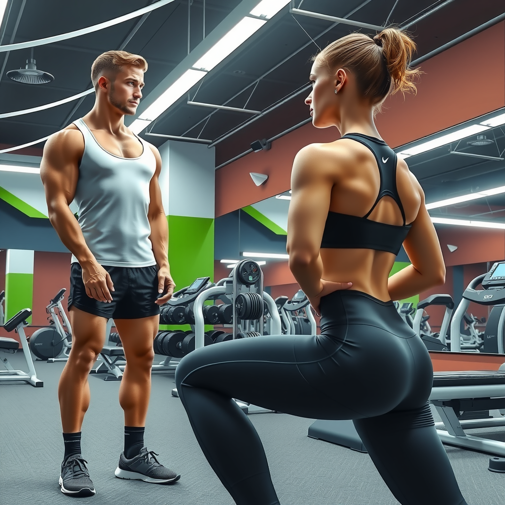 Sweat-soaked Encounter in the Gym