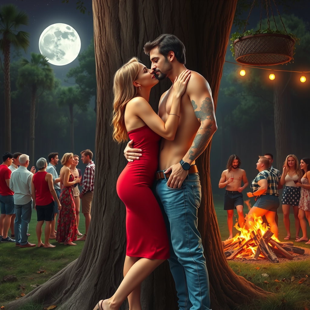 Moonlit Lust: Jax & Lila's Bonfire Temptation